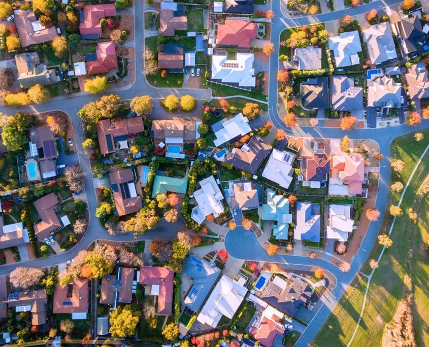 Property Valuations Bendigo Melbourne Victoria - Ariel View Of Melbourne Suburbs